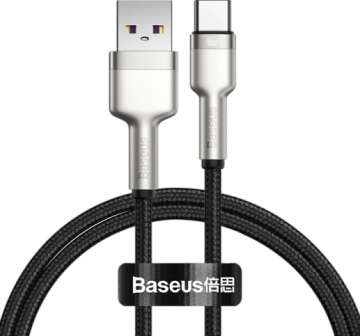 USB cable Type-C Baseus Cafule Metal 66W 1m недляSamsung