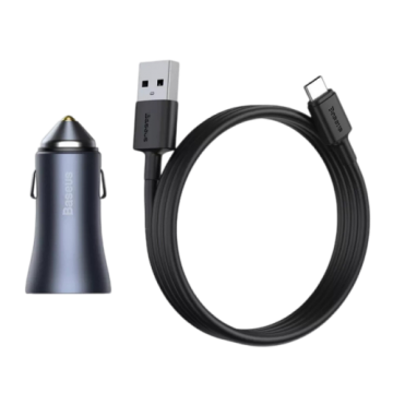 АЗУ Type-C Baseus Golden Contactor Pro 40W 2U Type-C 5A (1m)