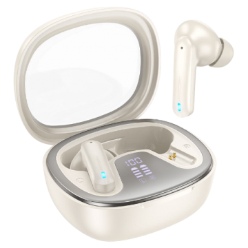 Наушники HOCO Bluetooth EQ 6 Shadow Milky White