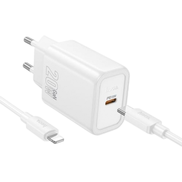 СЗУ iPhone 5 HOCO N60 PD20W +кабель Type-C to Lighting