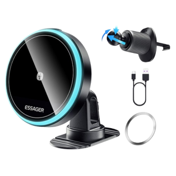 Holder ESSAGER Car Air Outlet+Adhesive Car Mount Magnetic Bracket Holder T1