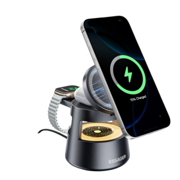СЗУ беспроводное ESSAGER 4in1 15W Magnetic Destop Wireless