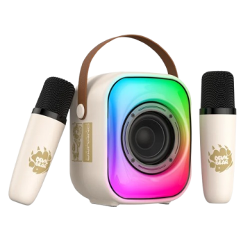 Колонка Караоке ONIKUMA Bluetooth L7 RGB +2 микрофона  White