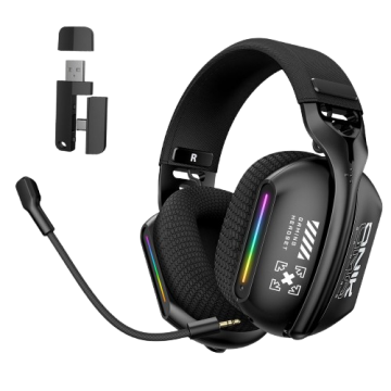 Наушники ONIKUMA Bluetooth GT808 Tri-Mode Headphones 2.4GHz Black