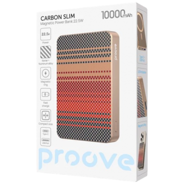 АКБ Power Bank Proove Carbon Slim 22.5W 10000 mAh  (MagSafe)