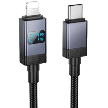 USB cable iPhone 5 HOCO X118 +кабель Type-c to Lighting