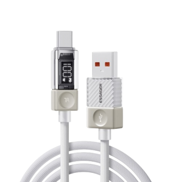 USB cable Type-C ESSAGER 1m 7A Crystal Clear Digital Display EXCT-JL02-Z