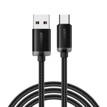 USB cable Type-C ESSAGER 1m ES-X60 3A EXCT-SY01-P