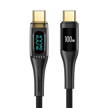 USB cable Type-C to Type-C USAMS US-SJ590 1.2m 100W Shadow Series
