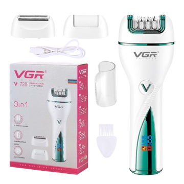 Эпилятор VGR V-728 3 in1 Portable Electric Epilator
