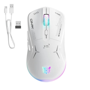 Манипулятор Мышь ONIKUMA CW917 Wired Dual Mode White