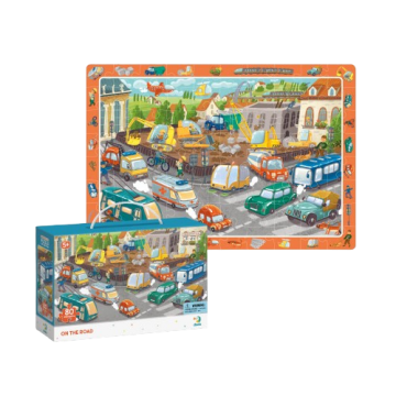 Пазлы Dodo 80 деталей On the road (осторожно на дороге)