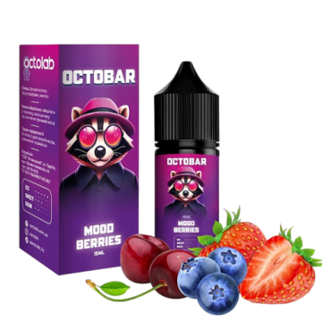 Жидкость OCTOBAR NFT (3в1) 30ml Mood Berries/Ягоды настроения