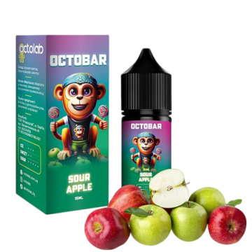 Жидкость OCTOBAR NFT (3в1) Sour Apple/Кислое Яблоко